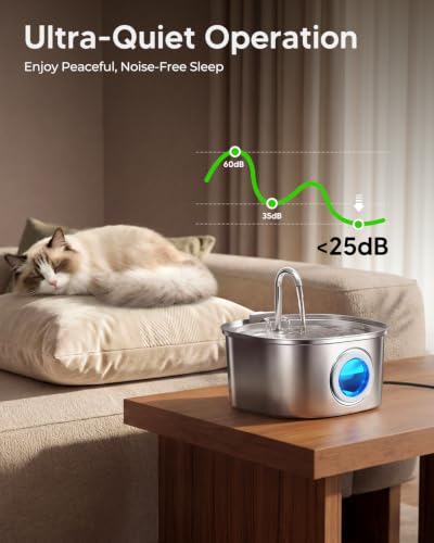Stainless Steel Cat Water Fountain