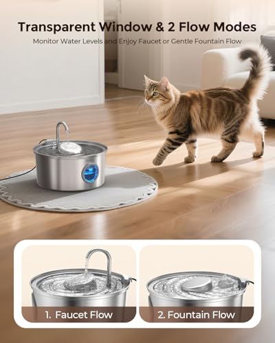 Cat Water Fountain Stainless Steel