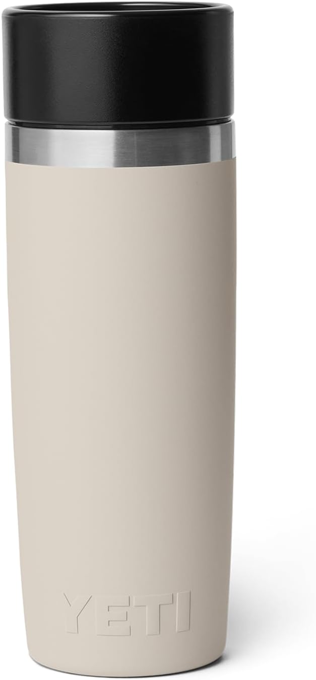 YETI Rambler 16 oz Travel Bottle, Stainless Steel, Vacuum Insulated with Leakproof Commuter Cap, Cape Taupe