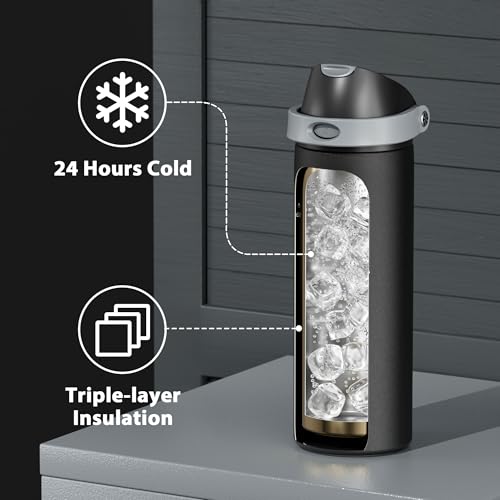 24 oz Insulated Water Bottle for Sports