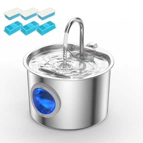 Cat Water Fountain Stainless Steel (74.39 Ounce)