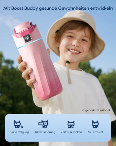 BOOST Kids Smart Water Bottle with Reminder & Tracker