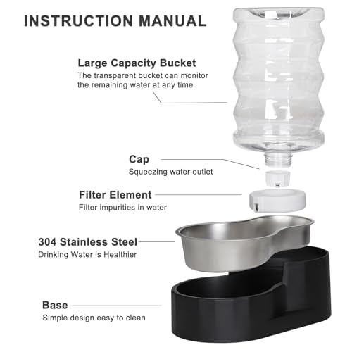 7L Dog Water Bowl Dispenser