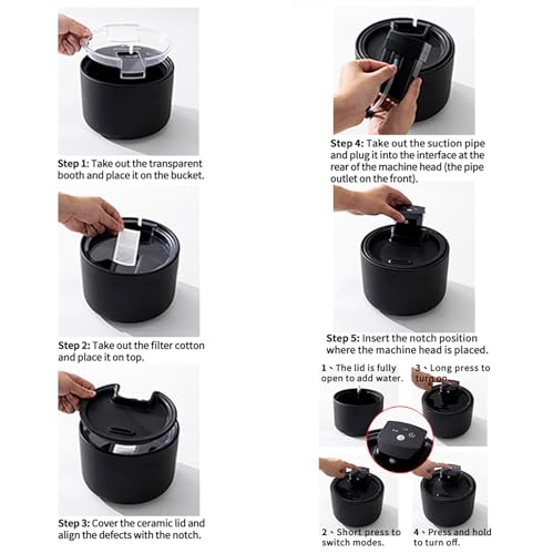 Cordless Ceramic Cat Water Fountain 101.45oz (101.45 Fl Oz)
