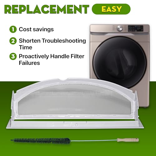 Dryer Lint Screen Filter Replacement For GE DX4500EEOWW DBSR463EG0WW DBSR463EG1WW DBSR463EG5W GTDP220GF5WW DX4500EA1WW DX2300EE1WW DHDSR46EE0WW DBXR463ED1WW DJXR433EC3WW DBXR453ET3WW