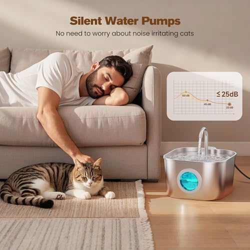 Stainless Steel Cat Water Fountain