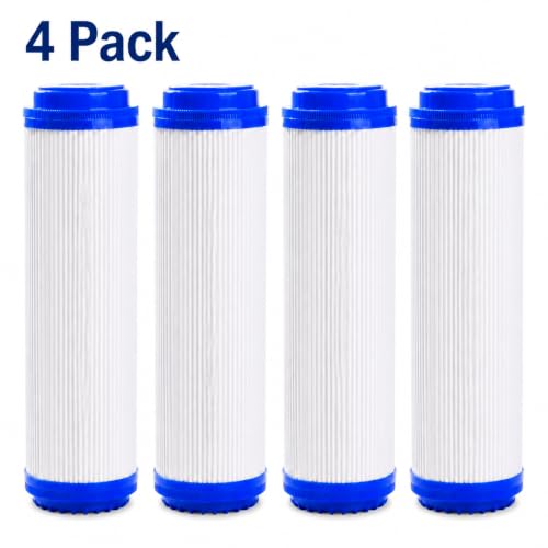 4 Pack Granular Activated Carbon Water Filter Cartridges Compatible with WaterPur CCI (4 Count)