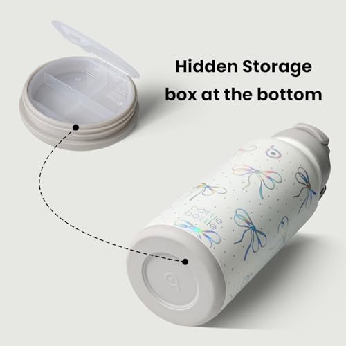 32oz Insulated Water Bottle with Pill Box