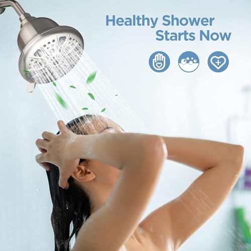 Filtered Shower Head with Upgraded Activated Carbon Filter