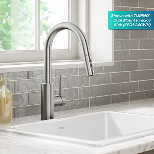 Spot Free Stainless Steel Pull Down Kitchen Faucet KPF