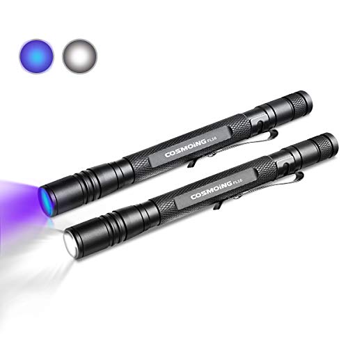UV Flashlight 395nm Zoomable Black Light (2 Count)