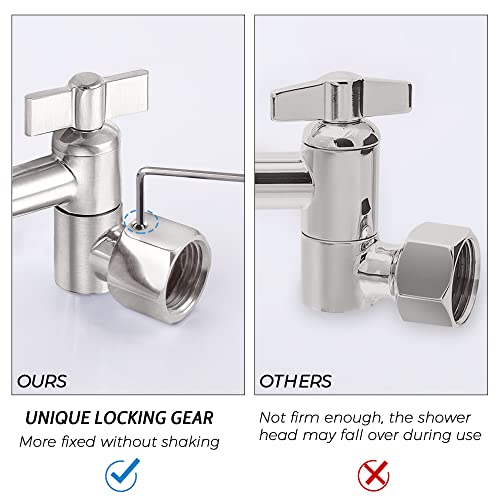 All Metal 10 Inches Rainfall Shower Head with Handheld Combo
