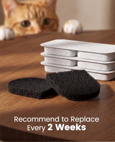 8 Replacement Filters for 2.2L 3.2L Cordless Cat Fountain