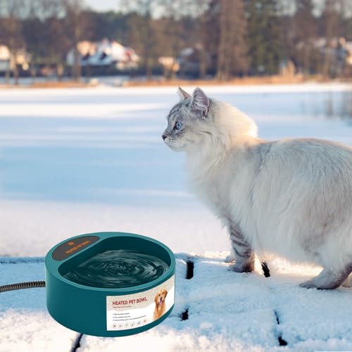 Heated Water Bowl for Outdoor Cats