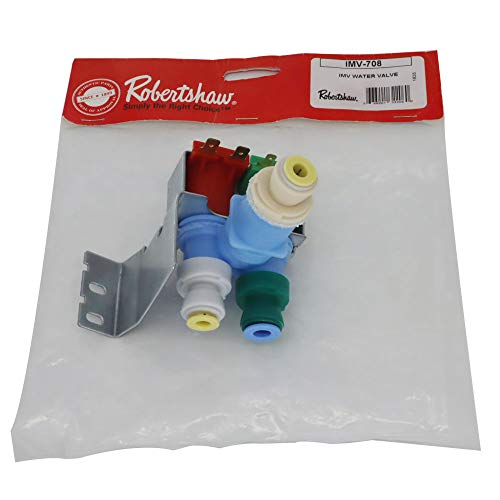 IMV708 Valve OEM Mania] IMV708 W10408179 4389177 NEW OEM Produced for Whirlpool Kitchenaid Kenmore Refrigerator Water Valve by Robertshaw Replacement Part