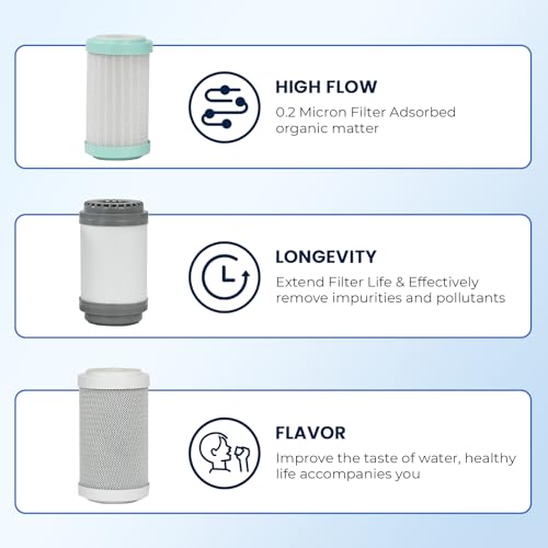 Replacement Filter for GFRVWP03 RV Water Filter System 2 set (6 Count)