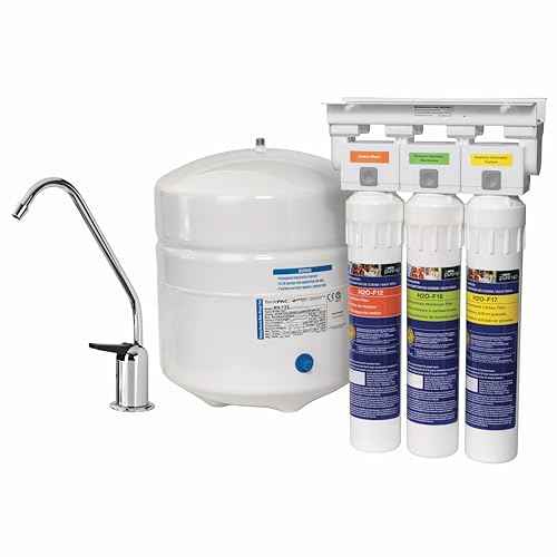 3 Stage RO Under Counter Water Filtration System 3 Gal Tank