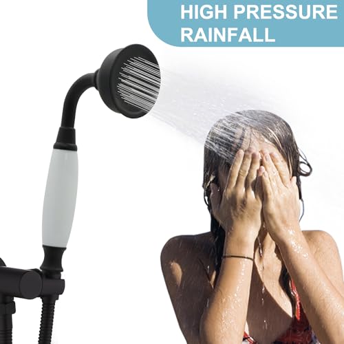 Vintage Handheld Shower Head with 59" Flexible Hose