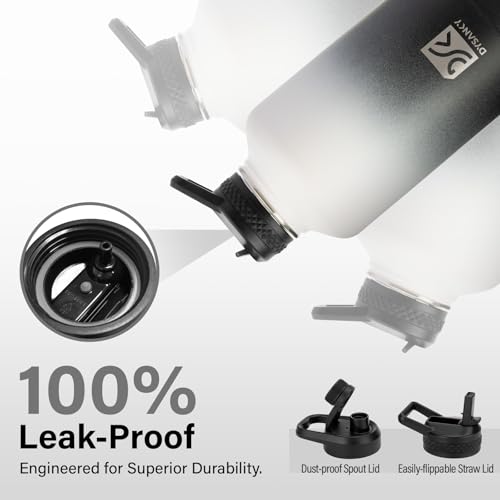 Insulated Water Bottle with Portable Carrier Bag for Outdoor 64 oz