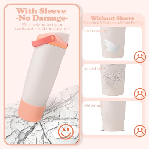 Silicone Boot for Owala 30oz & 40oz FreeSip Sway Bottles & Tumblers