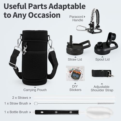 32 oz Insulated Water Bottle with Straw