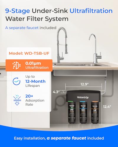TSB UF 0.01 μm Ultra Filtration Under Sink Water Filter System