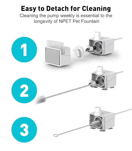 DF10 Dog Water Fountain Replacement Pump for Cats