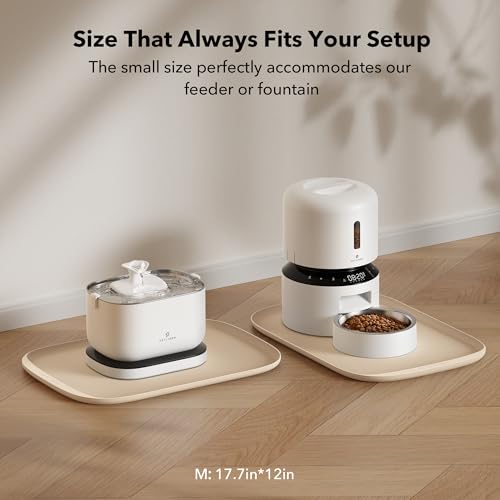 Silicone Dog & Cat Food Mat for Feeder and Water Fountain