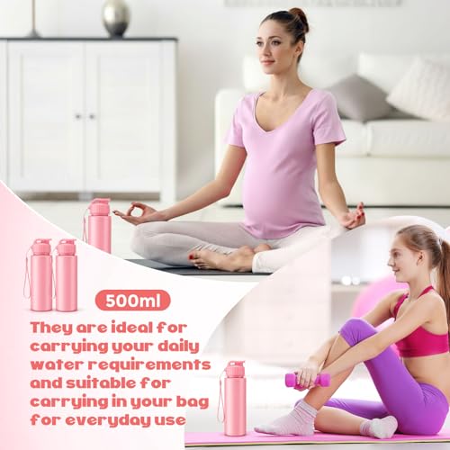 20 Pcs 17 Oz Plastic Water Bottles Bulk Sports (20 Count)