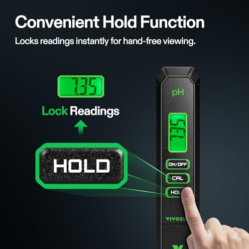 Digital pH Meter 0.01 Accuracy Pen Tester for Water Hydroponics