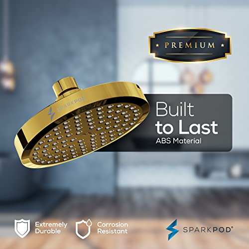 6" Round Rain Shower Head with 11" Shower Arm