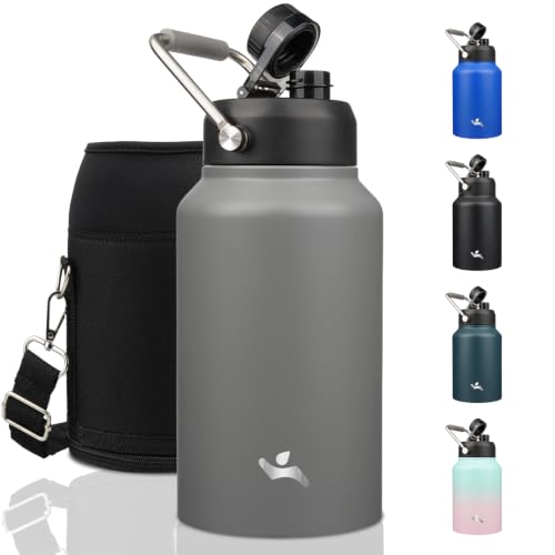 87 oz Insulated Stainless Steel Water Bottle Jug with Handle