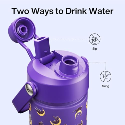 Insulated Water Bottle with Straw Stainless Steel Water Bottle