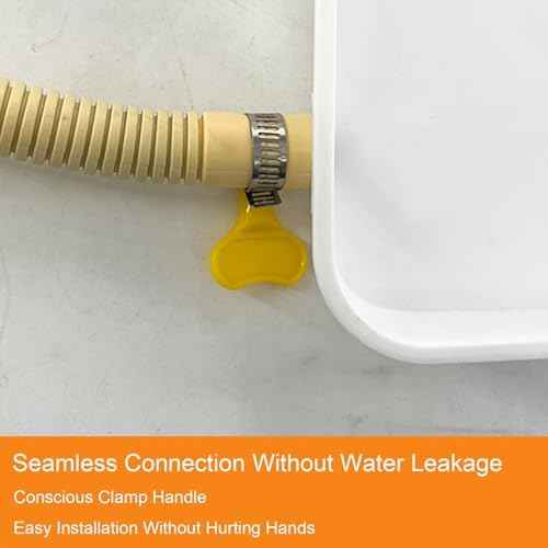 Air Conditioner Condensate Drain Pan Indoor Outdoor Unit Water Collecting and Drainage Drip Tray Kit Collector,Large Drip Tray for Air Conditioner, Plastic Drip Catcher Pan with Mounting Acc