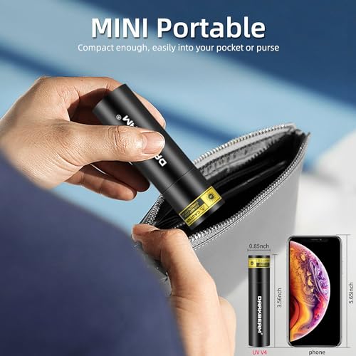 UV Flashlight Filtered 365nm Black Light Woods Lamp Ringworm