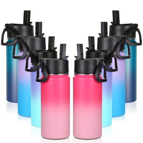 16 OZ Kids Water Bottle Bulk 8 Pack (8 Count)