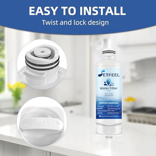 DA97 17376B Water Filter Replacement for Samsung Refrigerator Rs27t5200sr Rs22t5201sr rf28r7201sr Rf27t5201sr Rf29a9671sr Haf (2 Count)