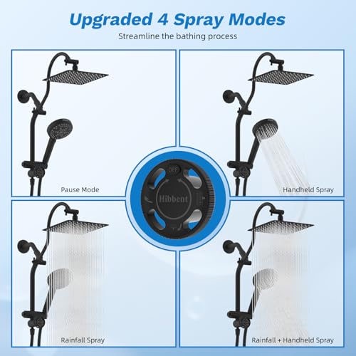 High Pressue All Metal 10" Rainfall Shower Head