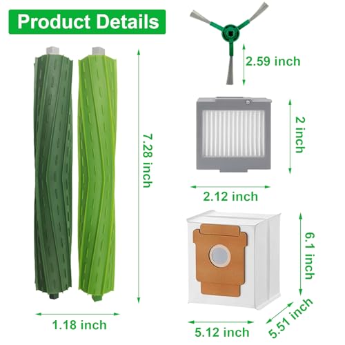 24 Pcs Replacement Parts for iRobot Plus 504 Vac (24 Count)