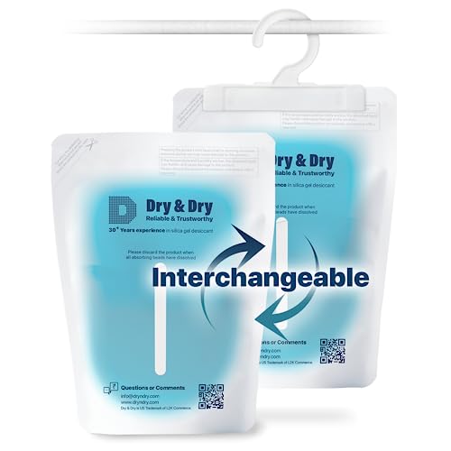 20 Packs Hybrid Moisture Absorbers & Musty Odor Eliminator Dehumidifier to Control Excess Moisture for Basements (20 Count)