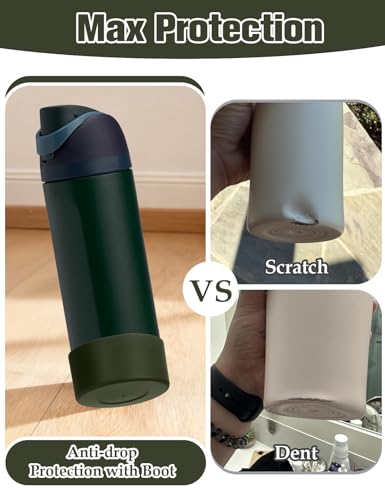 2PCS Silicone Boot for Owala FreeSip Water Bottle 24oz (2 Count)