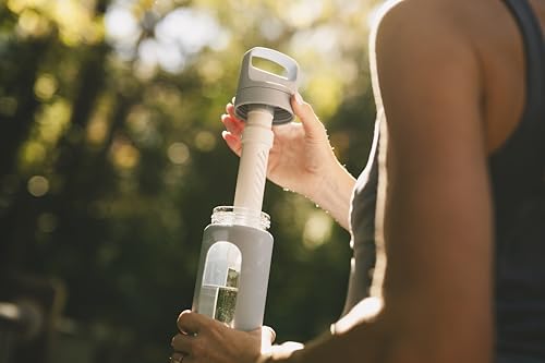 Go Glass Water Filter Bottle with Sleeve