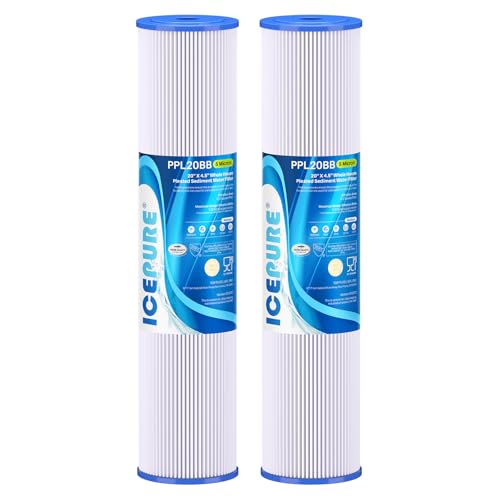 20" x 4.5" Whole House Pleated Sediment Filter for Well Water