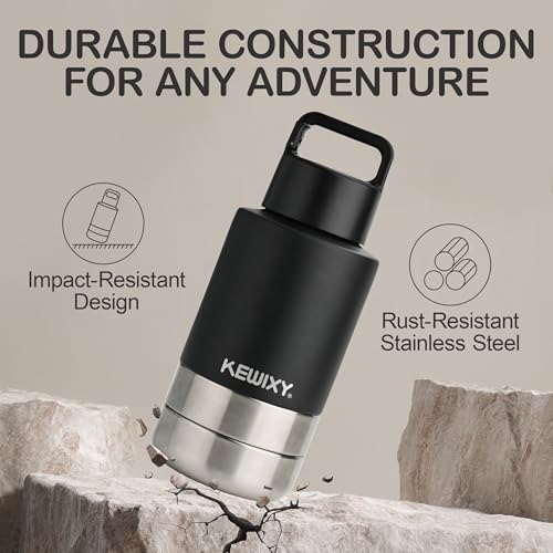 Insulated Dog Travel Water Bottle with Detachable Bowls
