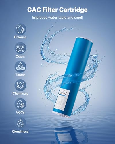 GAC Filter Universal Fit 20 x 4.5 in Granular Activated Carbon Replacement