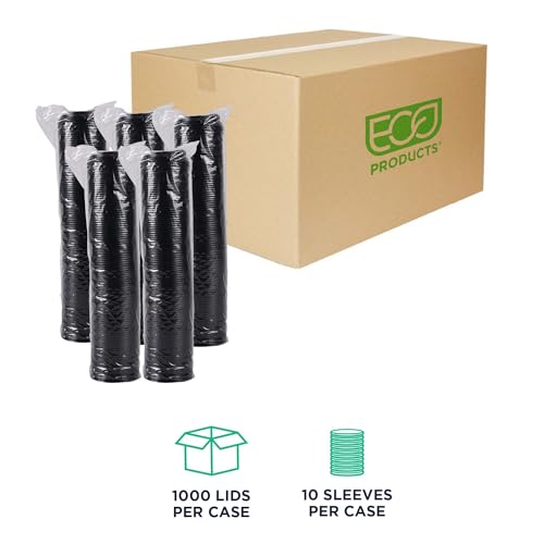 Eco Products Ecolid Recycled Small Coffee Cup Lids (1000 Count)
