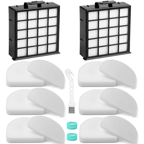 AZ4002 AZ4000 AZ4002W HEPA Filter Replacement Compatible with Shark POWERDETECT Upright Vacuum Cleaner and Shark Powered Lift (17 Count)