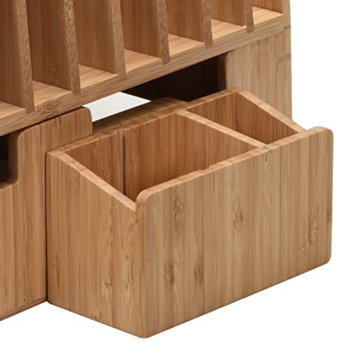 Bamboo 10 Port Charging Station Plus 2 Caddy Add