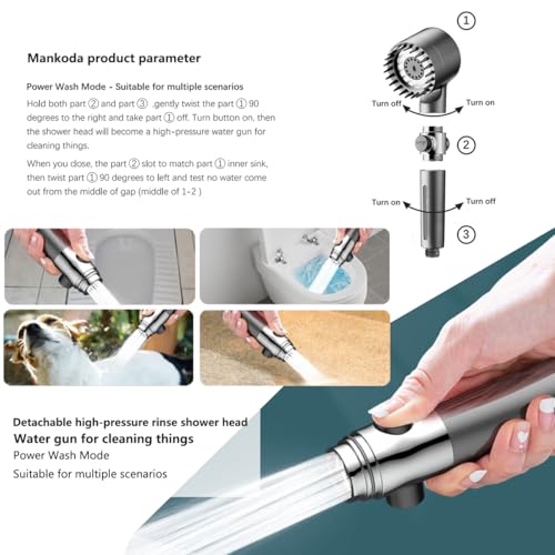 Filtered Shower Head with Handheld