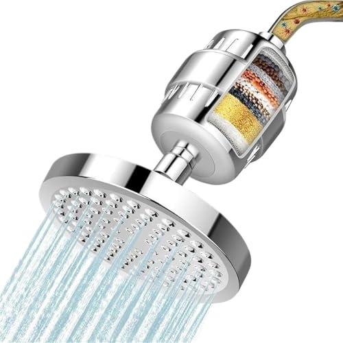 20 Stage Shower Hard Water Purification Filter Showerhead Activated Carbon Water Purifier Chlorine Removal Reduce Dry Itchy Skin